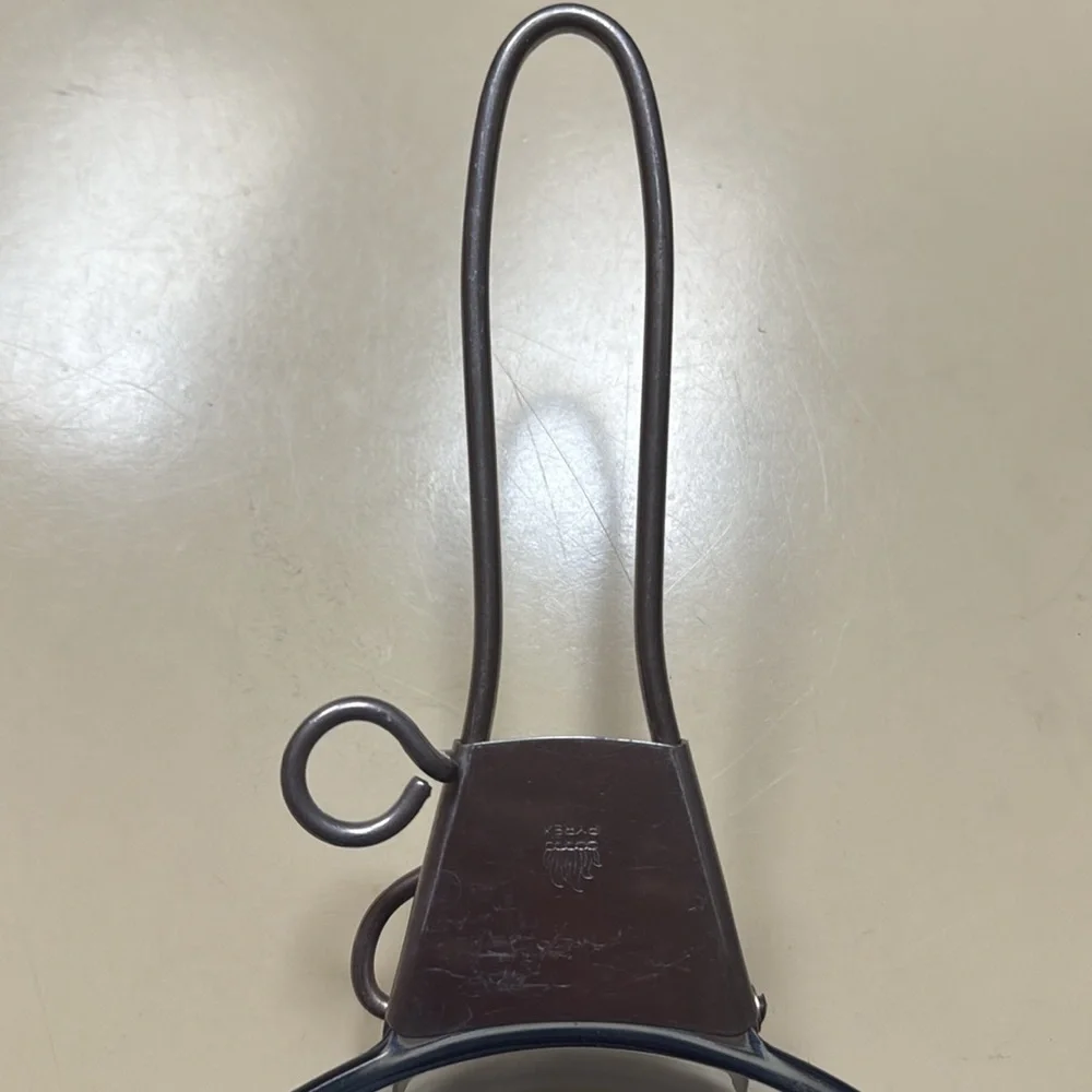 Pyrex Clear Blue Flameware Skillet H-U  8178 with Metal Flameware Handle